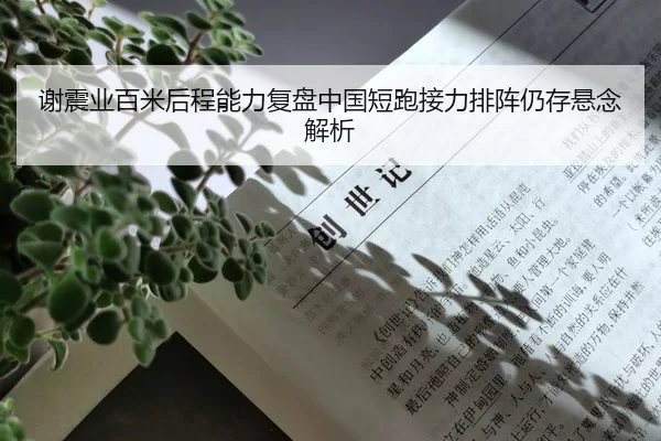 谢震业百米后程能力复盘中国短跑接力排阵仍存悬念解析